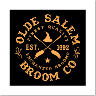 Wiccan Occult Witchcraft Salem Broom Company Posters and Art